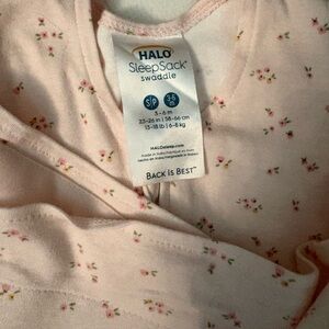 Halo SleepSack Swaddle in Soft Pink Floral